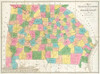 Map of Georgia and Alabama, 1839 Poster Print by David Burr - Item # VARPDX294971