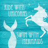Ride With Unicorns Poster Print by N. Harbick - Item # VARPDXHRB413