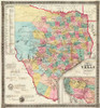 The State of Texas, 1856 Poster Print by Jacob De Cordova - Item # VARPDX295053