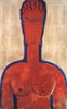 Large Red Bust Poster Print by Amedeo Modigliani - Item # VARPDX373673