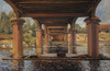 Under The Bridge At Hampton Court Poster Print by Alfred Sisley - Item # VARPDX374451