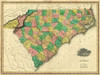 Map of North and South Carolina, 1823 Poster Print by Henry Tanner - Item # VARPDX295341