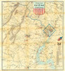 Army Map of The Seat of War In Virginia, 1862 Poster Print by J. Goldsborough Bruff - Item # VARPDX294969