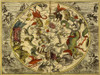 Maps of the Heavens: Haemisphaerium Stellatum Australe Antiquum Poster Print by Andreas Cellarius - Item # VARPDX450113