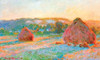 Haystacks End Of Summer Evening 1891 Poster Print by Claude Monet - Item # VARPDX373787