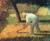 Farm Laborer With Hoe Poster Print by Georges Seurat - Item # VARPDX374397