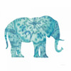 Boho Teal Elephant I Poster Print by Danhui Nai - Item # VARPDX33578