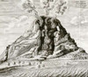 Engraving of Vesuvius Erupting Poster Print by Athanasius Kircher - Item # VARPDX266671