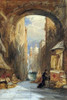 Venice: An Edicola Beneath An Archway Poster Print by James Holland - Item # VARPDX266572