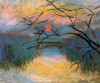 Coucher de soleil sur la Seine a Vetheuil Poster Print by Claude Monet - Item # VARPDX373773
