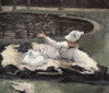 Mrs. Newton with a Child by a Pool Poster Print by James Tissot - Item # VARPDX282921