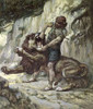 Samson Kills a Young Lion Poster Print by James Tissot - Item # VARPDX280493
