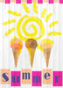 Summer Ice Cream Cones Poster Print by Kimberly Allen # KARC024A