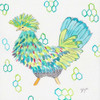 Funky Chicken Squared 2 Poster Print by Beverly Dyer # BDSQ047B