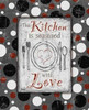 Kitchen Love Grey Poster Print by Diane Stimson # DSRC224C1