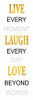 Live Laugh Love Poster Print by Jace Grey # JGPL229B