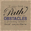 No Obstacles Poster Print by Lauren Gibbons # GLSQ007