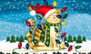 Christmas Cat Poster Print by Laurie Korsgaden - Item # VARPDXLKRC3026