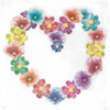 Floral heart white Poster Print by Jace Grey - Item # VARPDXJGSQ067D