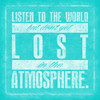 Atmosphere Teal Poster Print by OnRei OnRei # ONSQ026A2