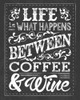 Chalk Coffee Wine Poster Print by Melody Hogan # MHRC142E