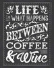 Chalk Coffee Wine Poster Print by Melody Hogan # MHRC142E