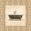Brown bath border 2 Poster Print by Jace Grey # JGSQ372B