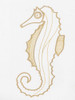 Golden Seahorse Poster Print by Pam Varacek # PVRC065L