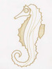 Golden Seahorse Poster Print by Pam Varacek # PVRC065L