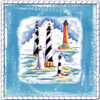 Beach-Front-Lighthouses Poster Print by Anne Ormsby # AOSQ069A