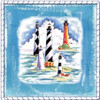 Beach-Front-Lighthouses Poster Print by Anne Ormsby # AOSQ069A