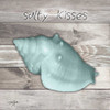 Salty Kisses Aqua Shell Poster Print by Diane Stimson # DSSQ306B2