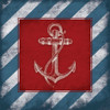 Striped Anchor Poster Print by Jace Grey - Item # VARPDXJGSQ225A