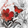 Love floral Poster Print by Jace Grey # JGSQ052J