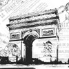 Paris Arch Poster Print by Jace Grey - Item # VARPDXJGSQ291B