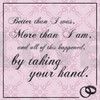 Wedding Hands Pink Poster Print by Lauren Gibbons # GLSQ096A1