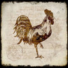Vintage Rooster Square 1 Poster Print by Kimberly Allen # KASQ034A