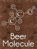 Beer Molecule Rect Brown Poster Print by Lauren Gibbons - Item # VARPDXGLRC041A2