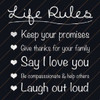 Life Rules Poster Print by Lauren Gibbons - Item # VARPDXGLSQ130C