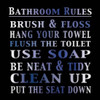 Bath Rules 2b Poster Print by Lauren Gibbons - Item # VARPDXGLSQ013D2