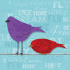 Birds on a line 2 Poster Print by Jace Grey # JGSQ205B