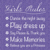 Girls Rules Poster Print by Lauren Gibbons # GLSQ129G