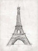 Eiffel Sketch Poster Print by OnRei OnRei # ONRC005C