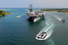 Aircraft carrier USS Ronald Reagan transits Pearl Harbor into Hawaii Poster Print by Stocktrek Images - Item # VARPSTSTK103679M