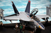 An F/A-18F Super Hornet sits on the flight deck of USS Enterprise Poster Print by Stocktrek Images - Item # VARPSTSTK106439M