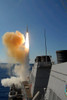 The Arleigh Burke-class guided missile destroyer USS Stout launching a SM-2 Standard Missile Poster Print by Stocktrek Images - Item # VARPSTSTK103130M