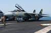 An F-14D Tomcat on the flight deck of USS Theodore Roosevelt Poster Print by Gert Kromhout/Stocktrek Images - Item # VARPSTGKR100088M