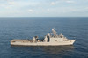 Amphibious dock landing ship USS Pearl Harbor transits the Pacific Ocean Poster Print by Stocktrek Images - Item # VARPSTSTK107673M