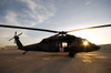 A UH-60 Blackhawk Medivac helicopter sits on the flight deck at Camp Warhorse Poster Print by Terry Moore/Stocktrek Images - Item # VARPSTTMO100034M