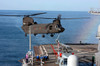 An Army CH-47 Chinook pulls in for a landing aboard USS Blue Ridge Poster Print by Stocktrek Images - Item # VARPSTSTK101321M